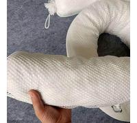Barrera Absorbente de Aceite Blanca con Conector, Barrera Exclusiva para fluidos a Base de hidrocarburos y gasóleo, Rollos de contención de Aceite en Forma de Serpiente (3,0 m/9,8 pies de la