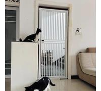 Barrera Alta para Gatos Personalizable, Valla para Perros con fijación a presión para Puertas y cocinas, para el Aislamiento de Animales en acogida(100x190cm/39x75in)