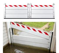Barrera Anti Inundaciones Puerta Garaje Aluminio Barrera De Protección Contra Inundaciones Reutilizable Muro De Contención De Agua(310x60cm)