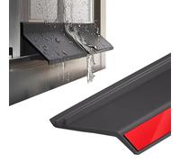 Barrera antigoteo de Goma para Ventanas Que Evita el reflujo de Agua, Tope para Lluvia de Ventanas, Protector antigoteo de Goma Negro para Puertas - Barrera Ant