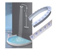 Barrera antigoteo de Silicona para Ducha, Barrera de Agua Plegable para protección de Bordes de lavabos de baño y Cocina, diseño Flexible y Que Ahorra Espacio, 150 cm (59 Pulgadas) de Largo.
