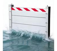 Barrera Antiinundaciones de AleacióN de Aluminio 395x20cm/13.0x0.7ft, Barrera MóVil de ProteccióN Contra Inundaciones en Puertas, Alto Puerta de Garaje Kit Umbral Barrera InundacióN