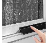 Barrera Antilluvia para Ventanas - Barra De Goma Autoadhesiva Impermeable, 135° Ángulo + 3.4cm Placa De Drenaje, Evita Filtraciones En Marco Y Pared, Ideal para Corredizas Y Abatibles(6m(19.7ft))