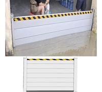 barrera antinundaciones desmontable, Barrera vertical desmontable reutilizable de 2/3/4/5/6/7/8/9/10/11/12/13 pies, sistema protección resistente for puertas garaje, 3,5(H 4.6ft(140cm),3.5ft(106cm))