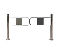 Barrera comercial oscilante para entrada de supermercado, puerta de acceso a presión, puerta de entrada y salida de tamaño medio para tienda y biblioteca (90 x 97 cm)