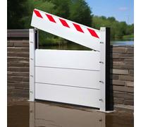 Barrera Contra Inundaciones Aluminio Trabajo Pesado 400x80CM Barrera Anti Inundaciones para Casa Alto Puerta de Garaje Kit Umbral Barrera Inundación Barrera Contra Inundaciones Reutilizables HXQSL(310