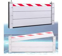 Barrera Contra Inundaciones Para Dique De Garaje De 101-110 Cm Placa De Retención De Agua De Aluminio Diseño Modular Resistente Deflector De Control De Inundaciones(Inside,110 * 20cm)