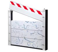 Barrera contra Inundaciones para Puertas Garaje Modulares Barrera Anti Inundaciones para Sótano Entrada De Coches Deflectores De Control De Inundaciones(Inside,110 * 80cm)