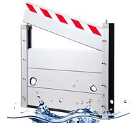 Barrera Contra Inundaciones Reutilizable 151-160 Cm Placa De Prevención De Inundaciones De Aluminio Resistente Para Garaje, Piso Principal, Puerta Principal Y Sótano(Outside,151 * 60cm)