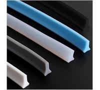 Barrera de Agua para Ducha，Barrera Agua Ducha Silicona, Junta de mampara de ducha, tira de fijación plegable para baño, junta de ducha autoadhesiva, tapón de agua de silicona flexible (blanco, 7 m/27