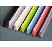 Barrera de Agua para Ducha,Barrera Agua Ducha Silicona, Mampara de ducha con sello para suelo húmedo, barrera de agua para baño o cocina, sistema de retención de dique de umbral, flexible (verde, 4 m