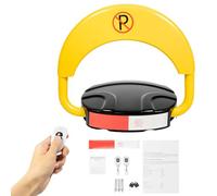 Barrera de aparcamiento, barrera de aparcamiento con mando a distancia, IP67, plegable, bloqueo de aparcamiento eléctrico, anticolisión, brazo giratorio de 180°, limitador de aparcamiento para