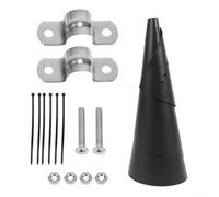 Barrera de ardilla estilo envolvente para soportes de comedero de pájaros que ayuda a mantener una experiencia ininterrumpida de observación de aves durante todo el año (16 pulgadas)