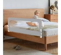 Barrera de cama con protección anticaídas, para viajes, cuna de bebé, altura regulable, barrera de protección para niños con red aireada, plegable, protección contra caídas, cama con somier para la