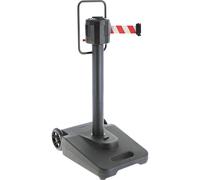 Barrera de cinta, móvil VISO, 2 cintas de 20 m