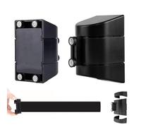 Barrera de cinta para colas de montaje en pared re Correa telescópica magnética for barandilla, herramienta temporal de control multitudes for una solución seguridad en colas(5 Meter)