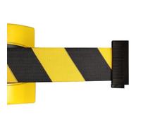 Barrera de cinturón retráctil, barrera de seguridad montada en la pared para cola, oficina, área pública, 10 m