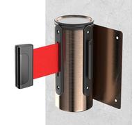 Barrera de cinturón retráctil con cuerda de nailon para gestión de multitudes en minoristas y aeropuertos