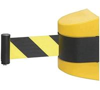 Barrera de cinturón retráctil de montaje en pared magnética, cinturón de aislamiento de plástico ABS de 10 m montado en la pared, retractor de cinturón de seguridad, utilizado en tiendas minoristas, a