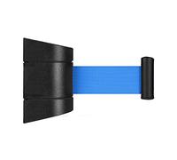 Barrera de cinturón retráctil for montaje en pared, cuerda seguridad for control multitudes, línea precaución colas, carcasa ABS resistente for banco, hotel, almacén(Blue,2meters(6.6FT))