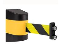 Barrera de cinturón retráctil resistente de 32 pies, cinta de rebote automática para un control eficaz de multitudes y gestión del tráfico, y solución versátil para eventos y seguridad peatonal