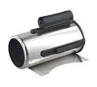 Barrera de cola, 1 tira de control de multitudes retráctil de montaje en pared de acero inoxidable, soporte seguro y retracción suave, barrera para tiendas, bancos y lugares (negro-2 m)