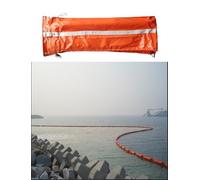 Barrera de contención de petróleo | Barrera de PVC de alta flotabilidad y alta resistencia | Implementación rápida for el control de derrames de petróleo en ríos(45cm/17.7in,1700cm/55.8ft)