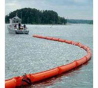 Barrera de contención de petróleo de PVC, 10 m/20 m - Barrera de contención de Tipo Flotador sólido para muelles y Puertos marítimos, Control de la contaminación del Agua