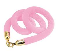 Barrera de control con cuerdas Barrera de cuerda de terciopelo con gancho dorado de acero inoxidable multicolor de 0,6 a 3 m(Pink,2.5M)