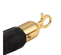 Barrera de control con cuerdas Cuerda de barrera for control de multitudes, multicolor, 0,6-3 m(Black,2.7M)