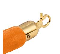 Barrera de control con cuerdas Cuerda de barrera for control de multitudes, multicolor, 0,6-3 m(Orange,0.6M)