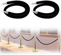 Barrera de cuerda de terciopelo para control de multitudes para gestión de colas en eventos, diseño duradero y elegante para una guía eficaz de la multitud