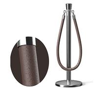 Barrera de cuerda puntal, valla divisoria línea cola cuero interior for vestíbulo hotel museo negocios, barrera seguridad control multitudes