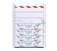 Barrera de Defensa Contra Inundaciones Extraíble L 232cm * H 140cm, Panel de Aluminio Impermeable, Dispositivo Reutilizable para Entrada Casa Sótano
