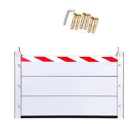 Barrera de Defensa Contra Inundaciones Extraíble L 232cm * H 60cm, Panel de Aluminio Impermeable, Dispositivo Reutilizable para Entrada Casa Sótano