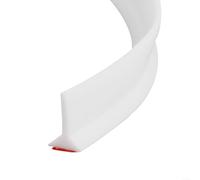 Barrera de ducha de silicona, flexible, resistente al agua, umbral blanco, longitud 100 cm, 150 cm, 200 cm, 250 cm, 300 cm, para baño, cocina y otras zonas húmedas, fácil de ajustar con adhesivo