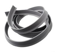 Barrera de ducha de silicona flexible y tope de agua, 30 mm de alto, transparente o gris, para duchas sin barreras, baño y cocina, longitudes 100-300 cm (gris 2,5 m)