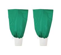 Barrera de invierno reforzada de madera protegida y cordón deslizante para césped grande resaltado 200 x 240 cm, tela no tejida blanca crema verde para proteger la madera de aislamiento