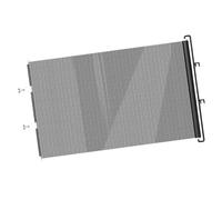 Barrera de Malla para Mascotas de Montaje rápido para Puertas y pasillos, Puerta Interior retráctil con Panel Negro y Puerta de Malla para Mascotas de Cobertura de 49, 21 Pulgadas, Barrera retráctil