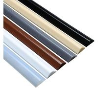 Barrera de piso de baño flexible, tira de sellado de pantalla de ducha de silicona, presa de retención de agua autoadhesiva impermeable, tira de borde de borde de umbral (100cm,White)