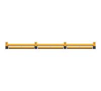 Barrera de protección Ampere Rack Mammut, tabla individual con barrera de suelo