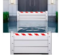 Barrera de Protección Contra Inundaciones, Aluminio Barrera Contra Inundaciones, Barrera Contra Inundaciones para Puertas, Sistema de Protección para Inundaciones(60cm/23.62 inch,2m/6.56ft)