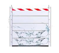 Barrera De Protección Contra Inundaciones, Placa De Retención De Agua, Solapa Antiinundación De Aluminio Tablero Prevención De Inundaciones Placa Retención(Exterior,126 * 100cm)