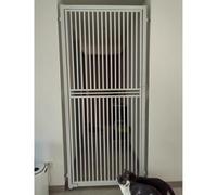 Barrera de Puerta de Gato bloqueable con Cierre Seguro, Puertas Extra Altas Anti-Escalada para Gatos de Salto, Espaciamiento Ultra Estrecho y Montaje a presión(44x85in(112x216cm))