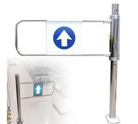 Barrera de rebote automática con resorte, entrada pivotante unidireccional para un fácil acceso, ideal para supermercados, fábricas, parques, mejora la seguridad y el flujo de tráfico