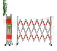 Barrera de Seguridad, Barrera metálica expandible - Puerta de Barrera de Seguridad móvil de Acero Inoxidable para Seguridad Vial, Valla instantánea Independiente para Taller, fábrica y escue