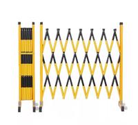Barrera de Seguridad, Barrera móvil Ajustable con Ruedas, Valla de tráfico Plegable portátil y Barrera de Seguridad para escuelas, garajes, Eventos al Aire Libre y Carreteras (Negra, 1,2 x 2