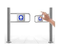 Barrera de Seguridad de Entrada de supermercado, Barrera de Metal, Puerta unidireccional de Cierre automático，Empujando hacia adentro，para Entrada de supermercado(W150cm/59in/4.9ft)