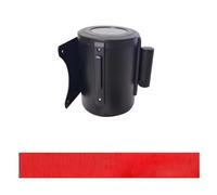 Barrera de Seguridad para Colas de 2 3 5 Y 10 M con Montaje en Pared Color Rojo con Accesorios de Montaje Y Carcasa Deo Al Carbono./B/2M(6.6Ft)