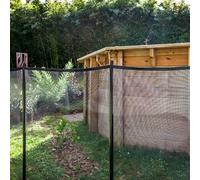 Barrera de seguridad para piscina (An x Al: 300 x 133 cm, Negro)